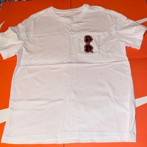 The Nike Tee white with front pocket sunglasses design